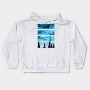 Geometric watercolor Kids Hoodie